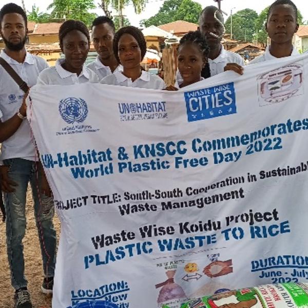 Plastic Wastes Exchange 4 Rice Campaign in Koidu, Sierra Leone 